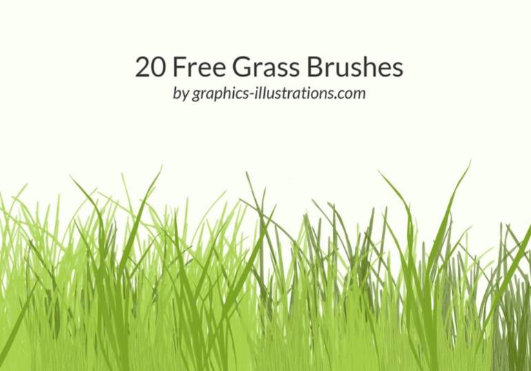 20 Free Grass Brushes