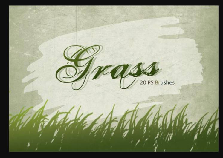 20 Grass Brushes ABR