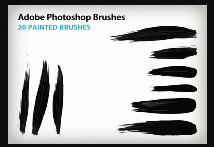 20 Unique Painted Brush Set