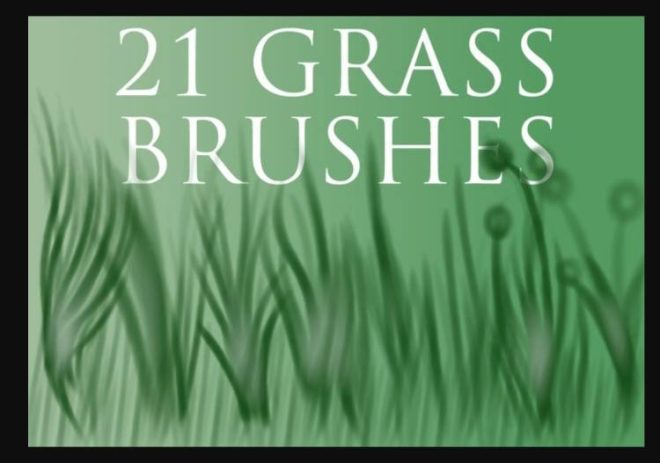 free grass brushes procreate