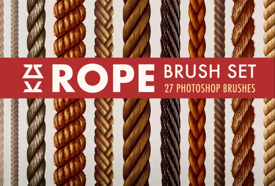 27 Unique Rope Brushes Set