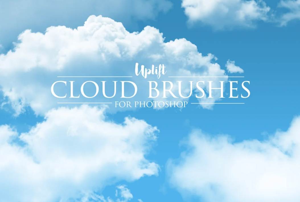 30 High-Quality Cloud Brushes Photoshop