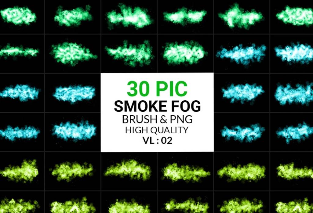 30 High Quality Smoke and Fog Brushes