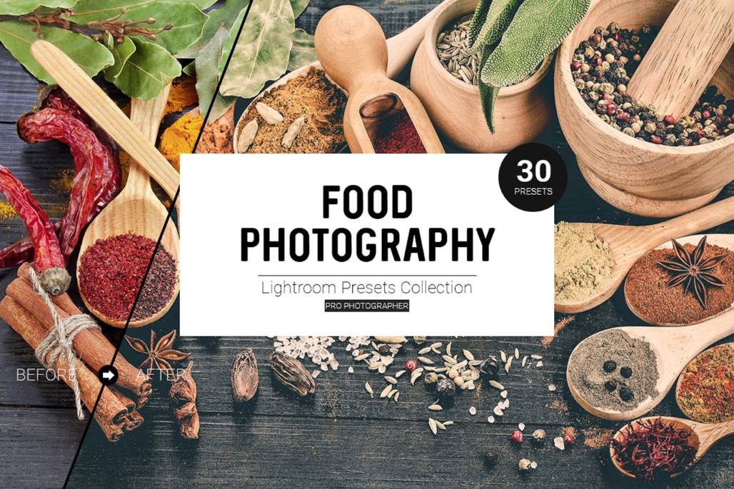 30 Unique Food photography effects