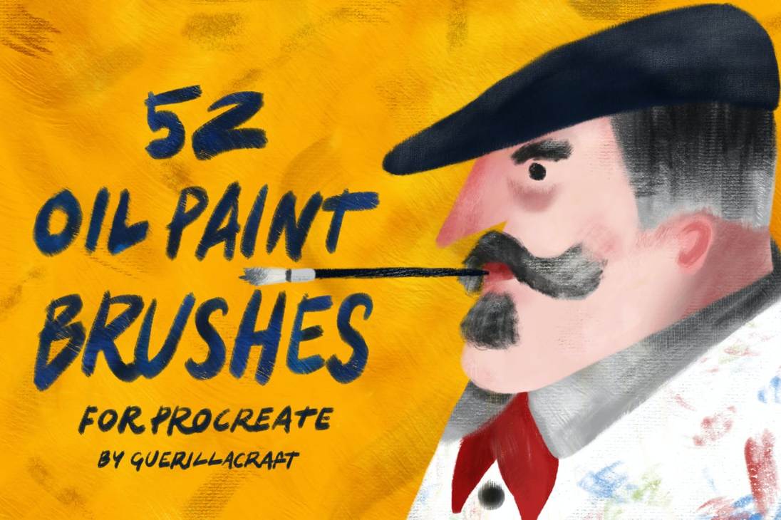 52 Oil Paint Brush for Procreate