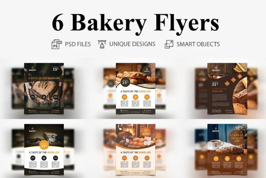 6 Unique Bakery Promotional Set