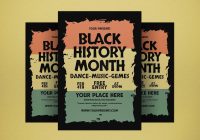 Black History Month Flyer Template