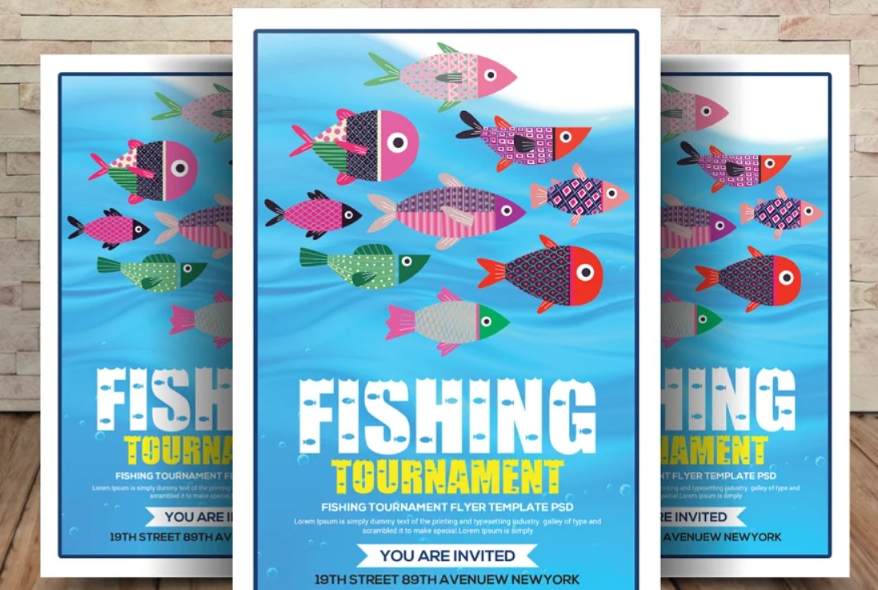 A4 Fishing Tournament Poster