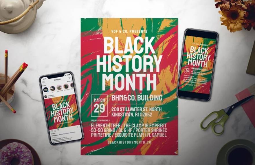 African America History Flyer Template 