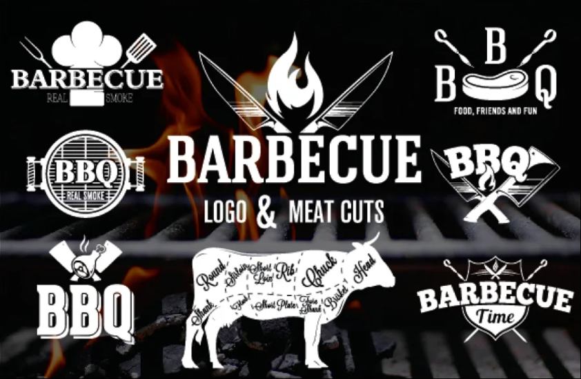 BBQ Emblem and Logos Set