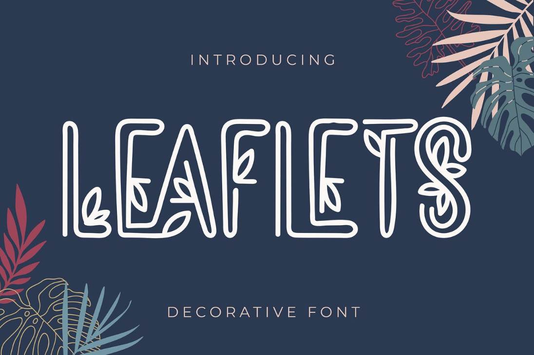 Beautiful Floral Style Fonts
