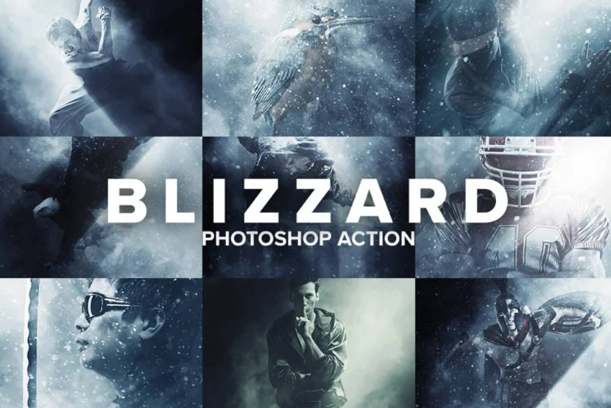 Blizzard Style Photoshop Effect