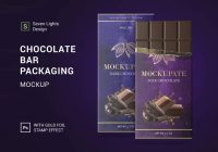 Chocolate Bar Mockup PSD