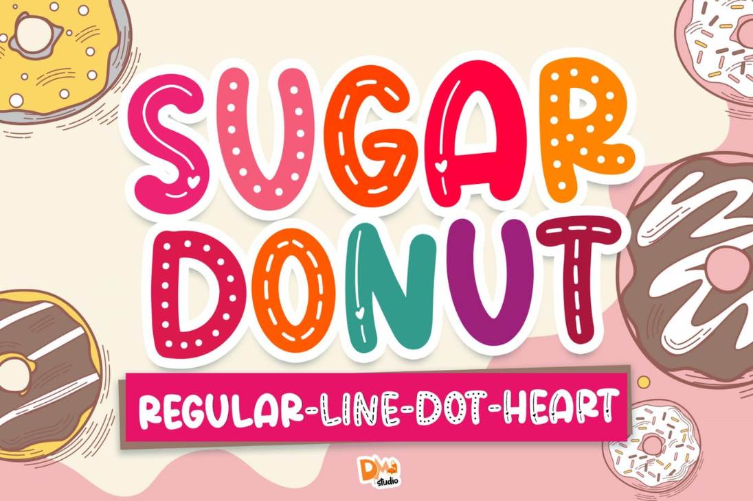 Craft Style Donut Fonts