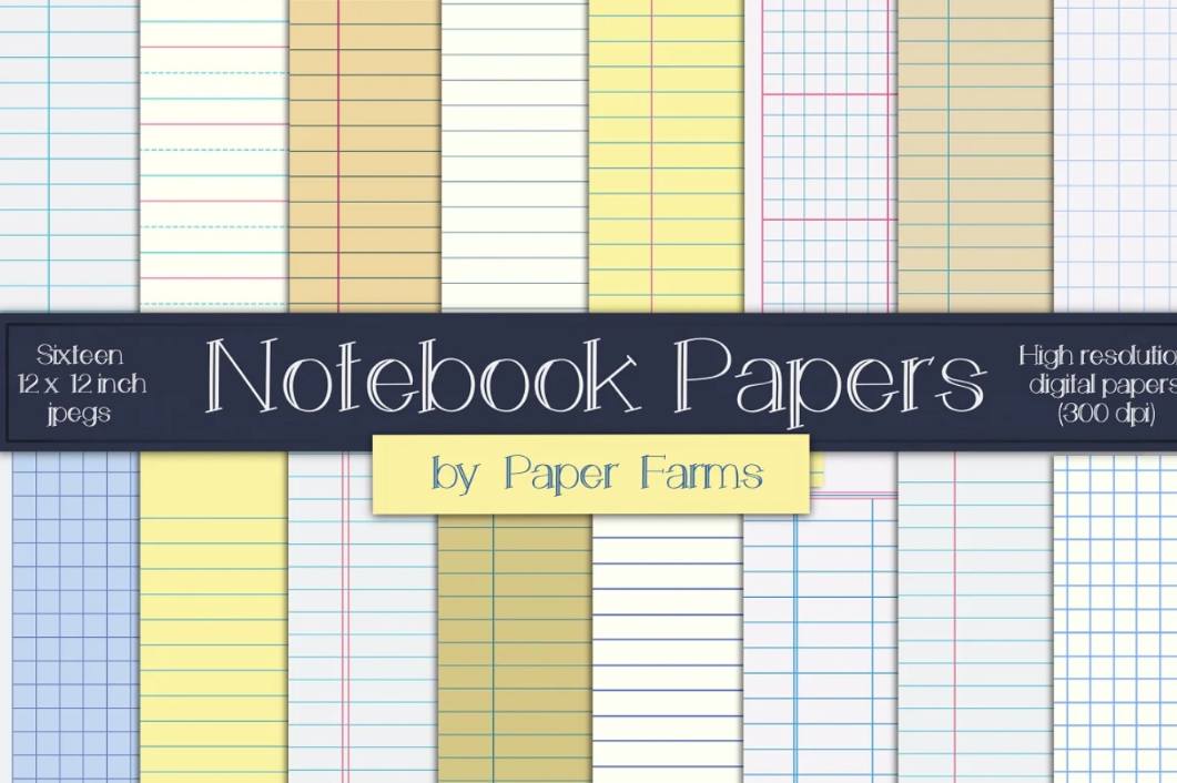 Creative Notebook digital Papers