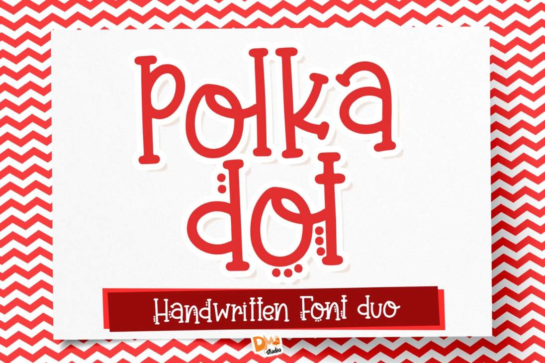 Creative Polka Dot Typefaces