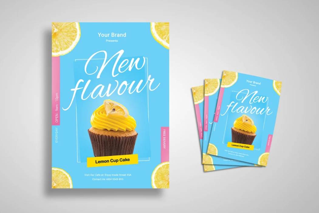 Cupcake Promotional Flyer Template