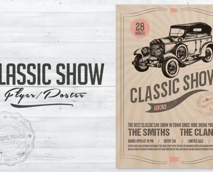15+ Classic Car Show Flyer Template Free Download