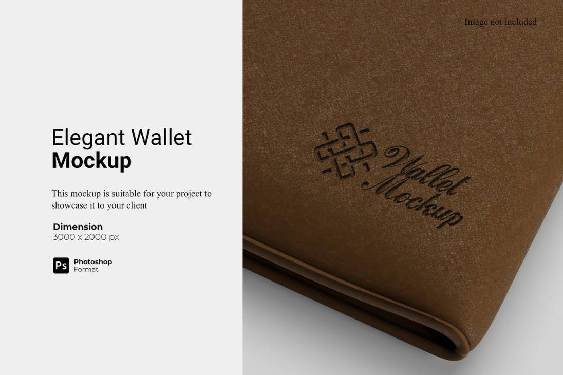 Elegant Wallet Branding Mockup PSD