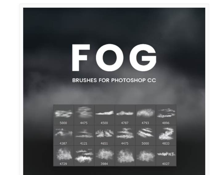 Fog Brushes for Photoshop CC