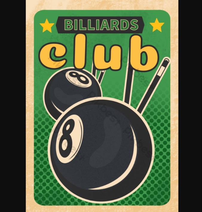 Free Billiards Club Flyer Template