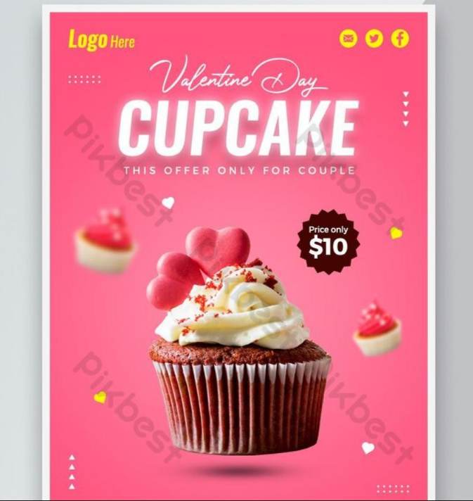 Free Cupcake Promotional Poster
