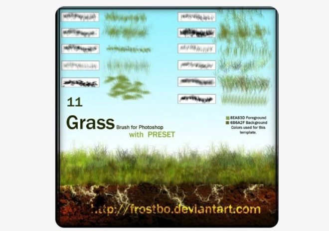 procreate free grass brushes