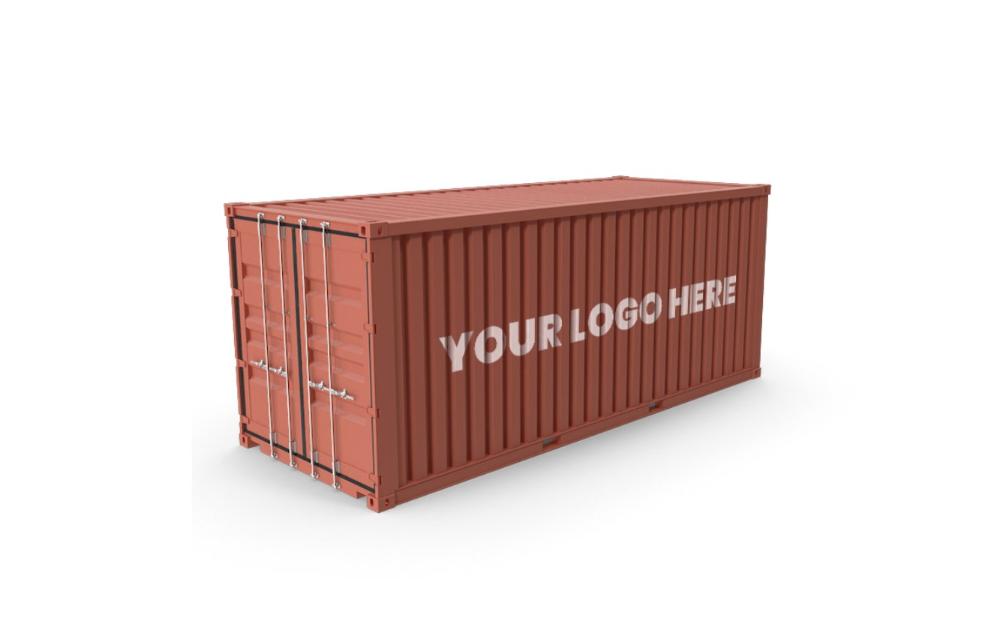 Free Shipping Container Mockup PSD
