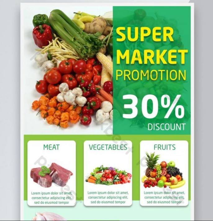 Free Super Market Flyer Template
