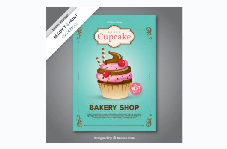 Free bakery Shop Flyer Template