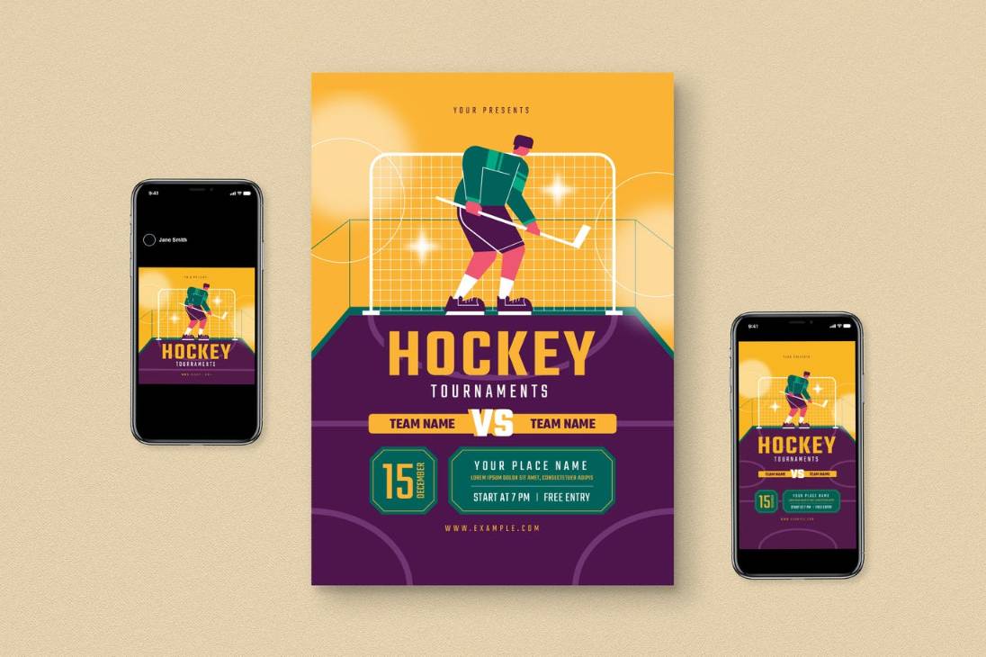 Hockey Competition Promotional set