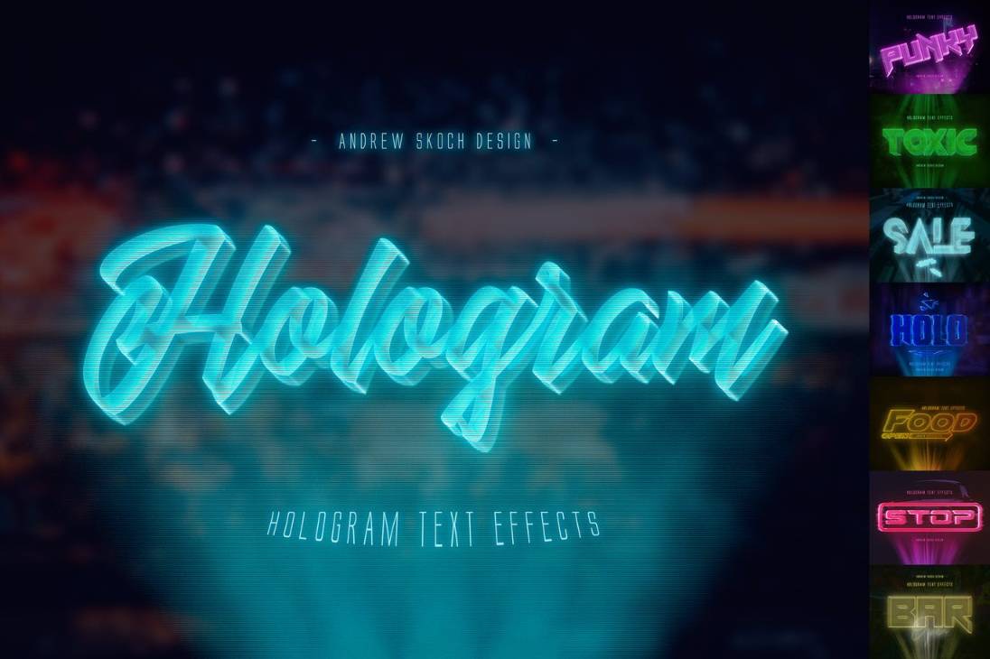 Hologram Text Effect  ATN