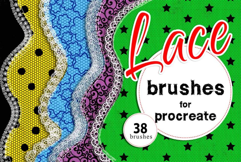 Lace Procreate Brush set