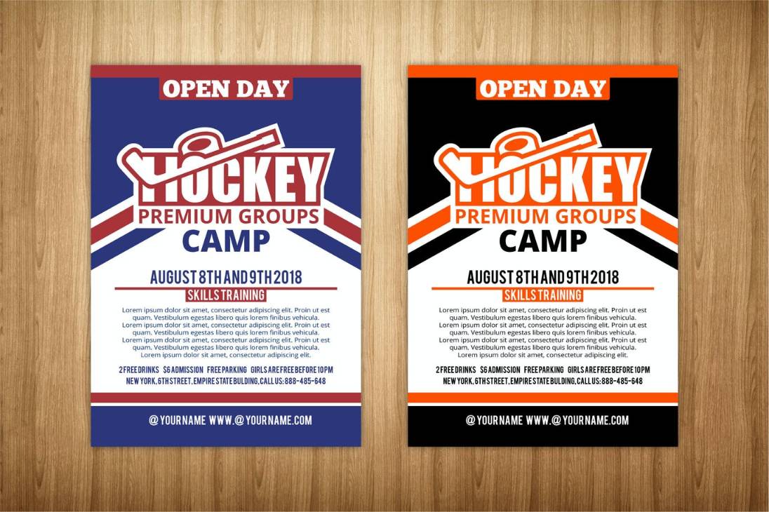 Minimal Hockey Camp Flyer