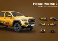 Pickup Truck Mockup PSD