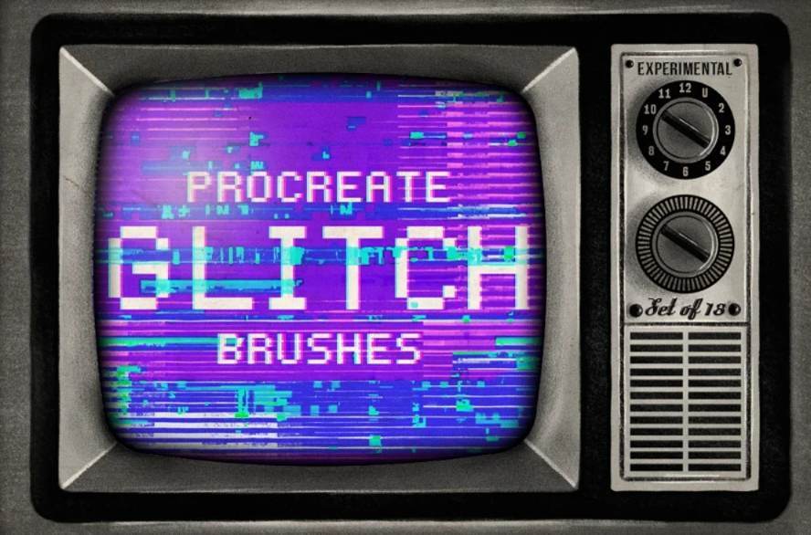Procreate Glitch Brushes Set
