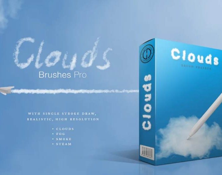 15+ Cloud Brushes ABR Procreate Free Download