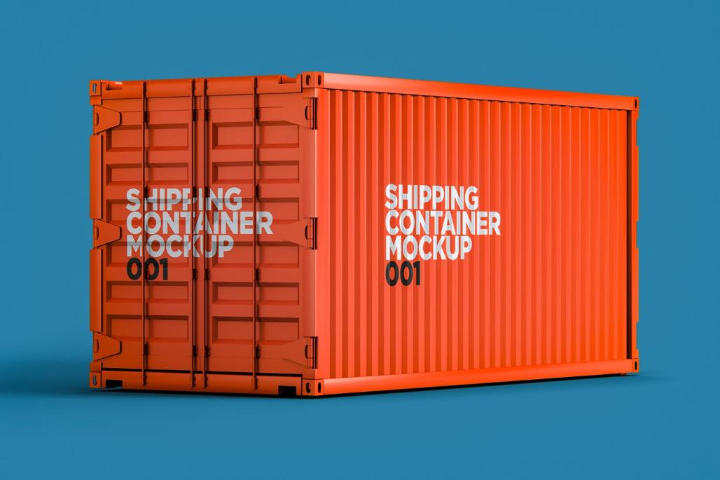 Professional Shipping Cargo Branding Mockup
