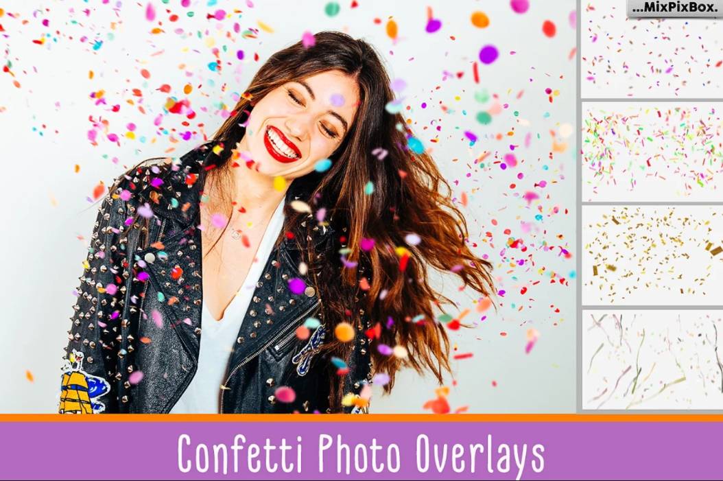 gold confetti photoshop action free download