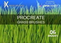 Grass Brushes ABR Procreate