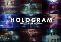 Hologram Photoshop Action Effects