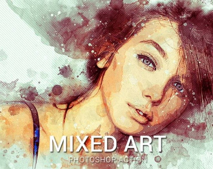 15+ Mix Art Photoshop Action Effect ATN Download