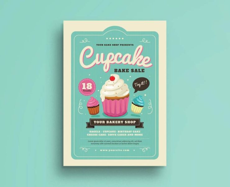 Cupcake Flyer Template