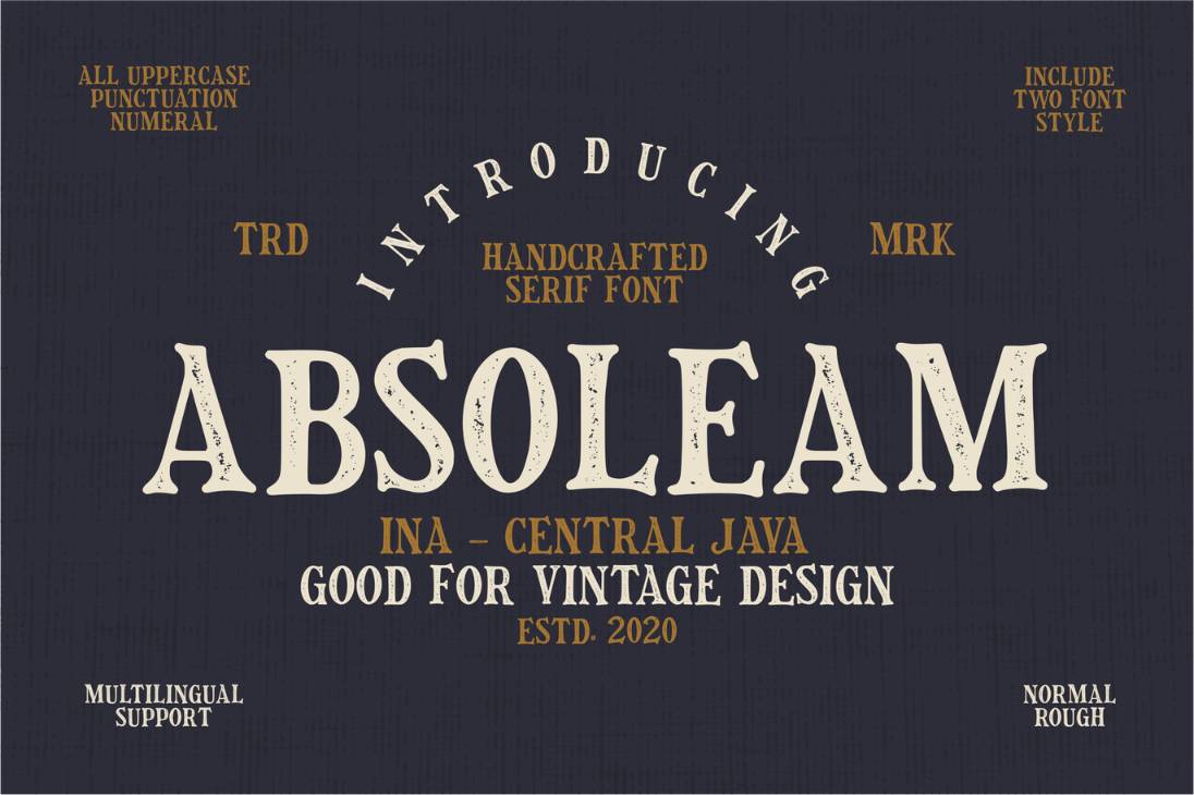 Rustic and Classic Style Fonts