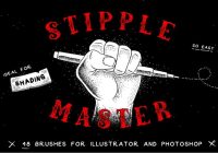 Stipple Style Brush Set