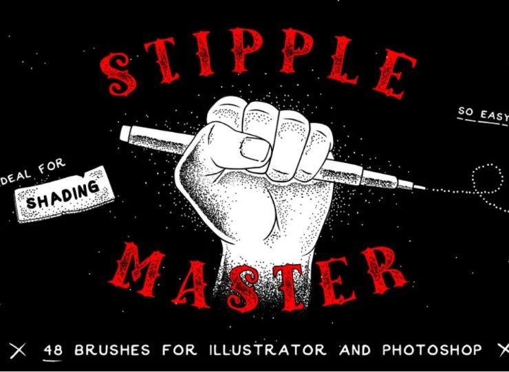15+ FREE Stipple Brushes Photoshop Download