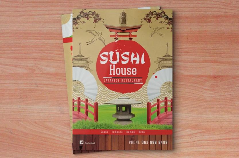 Traditional Style Sushi House Menu