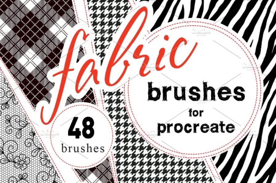 Unique Fabric Brushes for Procreate