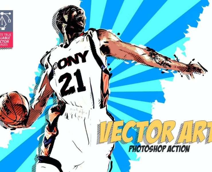 Vector Art Photoshop Action