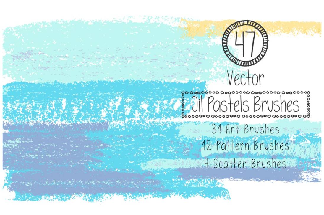Vector Oil Pastel Brushes